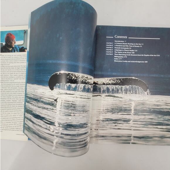 Jacques Cousteau Whales‎ by Jacques-yves Paccalet 1988 Hardcover Book Nature - Picture 7 of 10